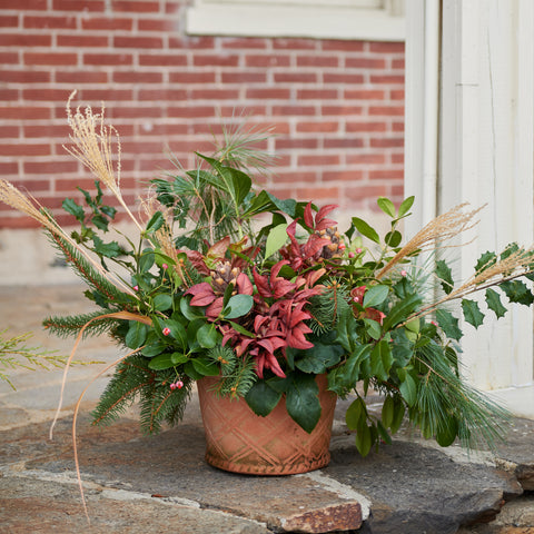 Winter Outdoor Planter Small