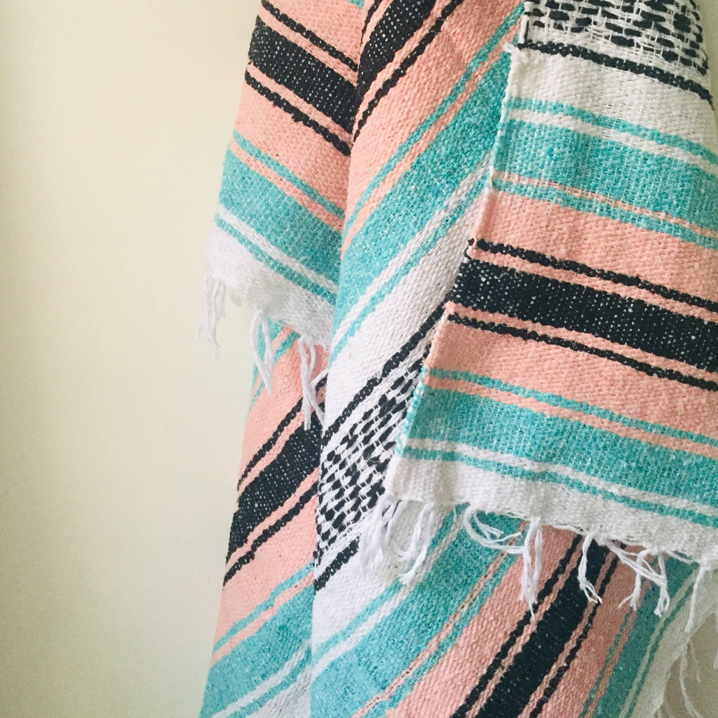 green mexican blanket pattern